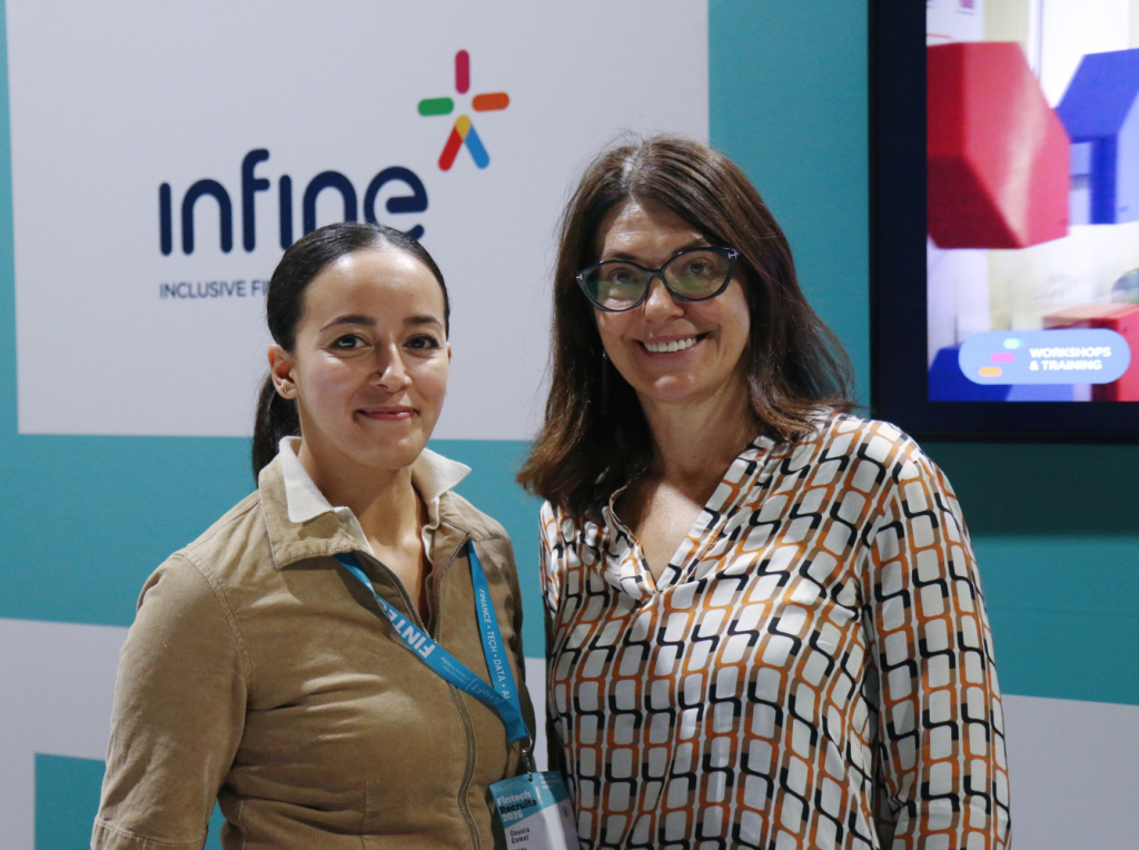 (Dounia Qamel, Communication Officer at inFiNe and Anne Bastin, Executive Director of InFiNe. Photo © Silicon Luxembourg)